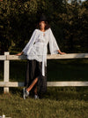 Black boho skirt