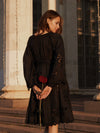 AERIN ROMANTIC DRESS WITH RCHELIEU EMBROIDERY