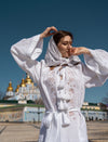OSOBLYVA RICHELIEU LINEN DRESS