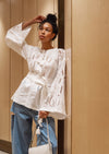 WHEAT RICHELIEU LINENBLOUSE