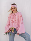 OSOBLYVA Rishelieu Pink Blouse