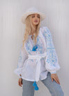 OSOBLYVA White Linen Blouse
