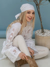 OSOBLYVA RICHELIEU WHITE LINEN BLOUSE