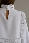 FLEUR DE LIS bib blouse