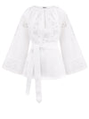 OSOBLYVA RICHELIEU WHITE LINEN BLOUSE