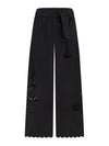 SIMPLY YOU EMBROIDERED LINEN TROUSERS