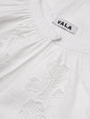 OSOBLYVA RICHELIEU WHITE LINEN BLOUSE