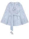 WHEAT RICHELIEU LINENBLOUSE