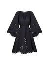 AERIN ROMANTIC DRESS WITH RCHELIEU EMBROIDERY