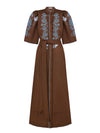 OSOBLYVA RICHELIEU MIDI DRESS