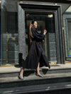 Black linen dress LISA