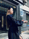 Black linen dress LISA