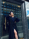 Black linen dress LISA