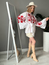 FOREST SONG BOHO LINEN BLOUSE