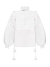 FLEUR DE LIS bib blouse