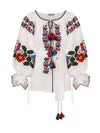 White linen blouse MALVA